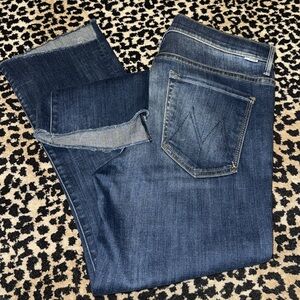 MOTHER Insider Crop Step Fray jeans Not Rough 30